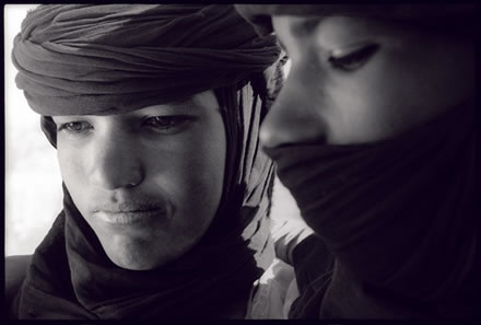 Tuareg boys in a nomad camp in the Azaouagh